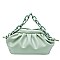 LARGE SIZE LINKED CHAIN FANCY SATCHEL SHOULDER BAG