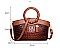 Crocodile Round Top Handle Quality Satchel