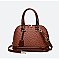 3 IN 1 Ostrich Dome Satchel Set