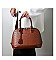 3 IN 1 Ostrich Dome Satchel Set
