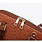 3 IN 1 Ostrich Dome Satchel Set