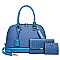 3 IN 1 Ostrich Dome Satchel Set