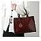 3 in 1 Patent Crocodile Glossy Satchel Set