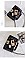 Letter & Lip Patch Design Novelty Satchel