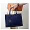 3 in 1 Patent Crocodile Glossy Satchel Set