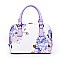 Dome Flower Printed Satchel