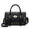 Crocodile Twist Lock Medium Size Satchel