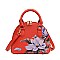 Petit Dome Flower Design Satchel