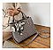 Croc Muti Compartment Scarfed Satchel Bag