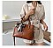 Croc Muti Compartment Scarfed Satchel Bag