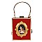 Oil Painting Boxy Satchel Shoulder Bag