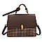 CHECKER TRENDY SATCHEL-CROSSBODY