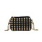 Mini Studded Spiked Bucket Cross-body Bag