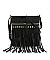 Studded Fringed Cross Body Bag