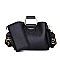 2 in 1 METAL HANDLE SATCHEL BAG & WALLET