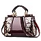 Amazing Quality Patent / Embroidery Glossy Satchel