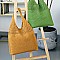 Soft Woven Tall Tote Shopping Bag