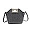 Stone-Studs Metal Handle Satchel Bag