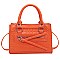 TRENDY CROC MINI SATCHEL WITH LONG STRAP