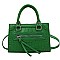 TRENDY CROC MINI SATCHEL WITH LONG STRAP