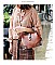 Stud Decorated Boston Doctor Shape Satchel