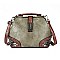 Stud Decorated Boston Doctor Shape Satchel