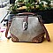 Stud Decorated Boston Doctor Shape Satchel