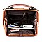 Stud Decorated Boston Doctor Shape Satchel