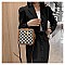 Boxy Shape Checker Satchel / Shoulder Bag