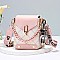 Fashion Crossbody Bag with Bear Key-Chain