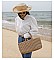 Stylish Natural Woven Draw String Tote