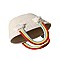 Rainbow Handle Trendy Cotton Straw Bag