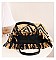 Fashion Whole Straw Print Tote Bag