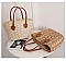 Shoulder Straw Beaded Hand Tote Bag