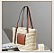 Adjustable Handle Boutique Quality Straw Tote