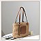 Adjustable Handle Boutique Quality Straw Tote