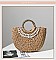 Shell Decor Straw Bag