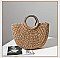 Shell Decor Straw Bag