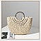 Shell Decor Straw Bag