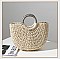 Shell Decor Straw Bag