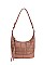 David Jones Paris Quilted Hobo Shoulder Bag