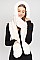 Stylish Soft Fur Hooded Scarf with Pockets FM-AT267