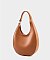 Genuine Leather Half moon Shoulder Bag