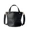 Fashion Cowhide Bucket-Crossbody Bag