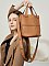 Fashion Cowhide Bucket-Crossbody Bag