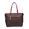 3 IN 1 STYLISH MODERN MONOGRAM TOTE CROSSBODY AND CLUTCH SET