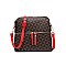 3 IN 1 STYLISH MODERN MONOGRAM TOTE CROSSBODY AND CLUTCH SET