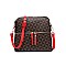 3 IN 1 STYLISH MODERN MONOGRAM TOTE CROSSBODY AND CLUTCH SET