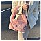 Love Message Plush Furry Hobo / Shoulder Handbags