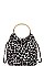 ANIMAL PATTERN FABRIC SHOULDER BAG